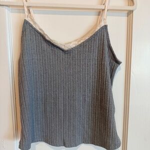 NWT Blu Pepper Cozy Life Knit Camisole, gray size M